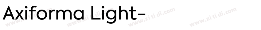 Axiforma Light字体转换